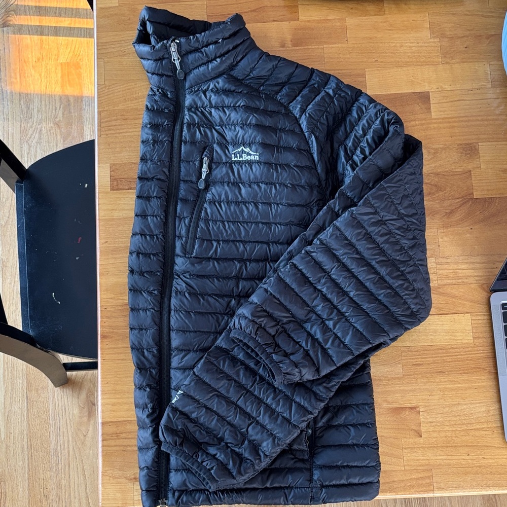 L.L. Bean Men's Black Quilted Packable Puffer Liner Jacket